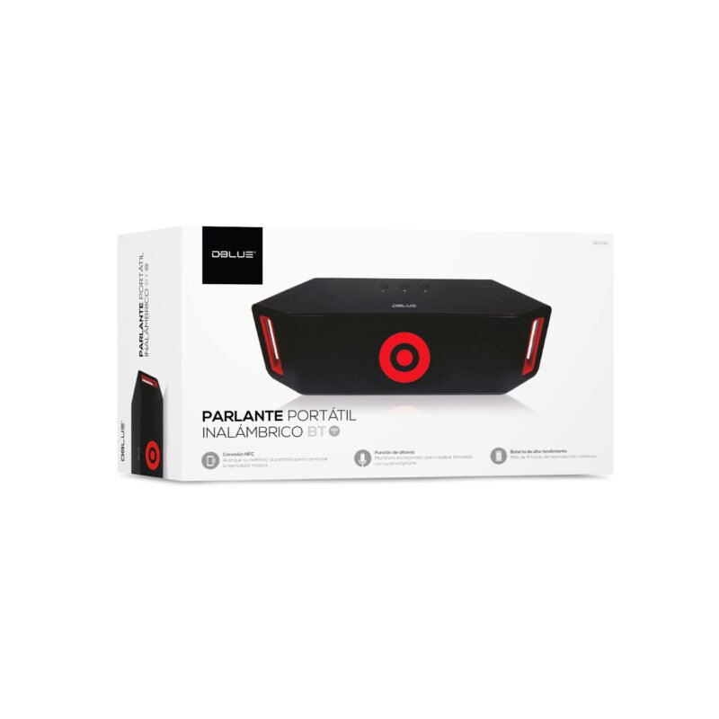 parlante dblue portatil entrada sd/usb/fm. black — vista 7