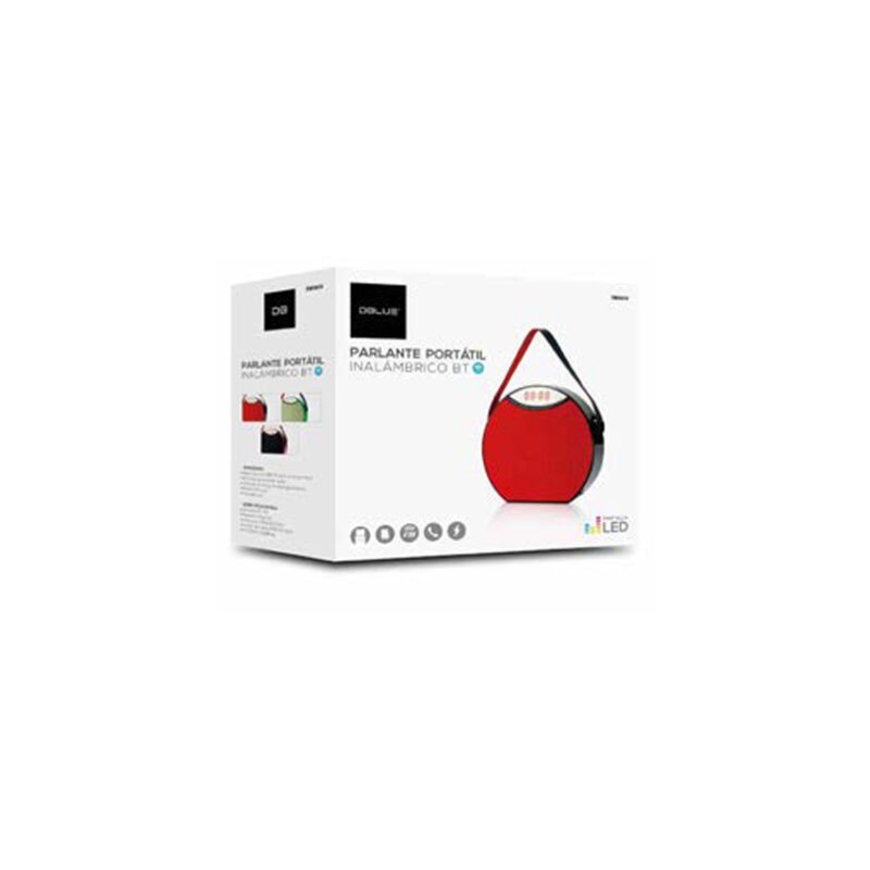 parlante dblue portatil con bt /usb/sd/fm radio/ black