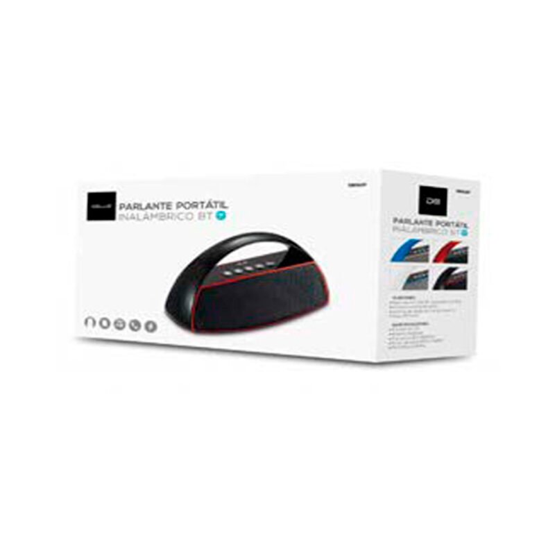 parlante dblue portatil con bt /usb/sd/fm radio/aux/ black — vista 2