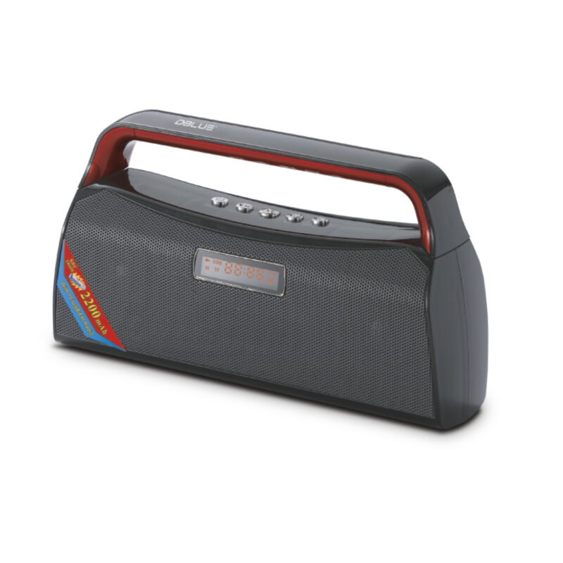 parlante dblue portatil con bt /usb/sd/fm radio/aux/ black — vista 2