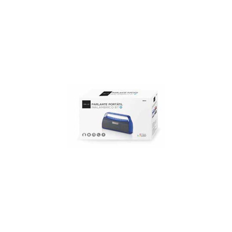 parlante dblue portatil con bt /usb/sd/fm radio/aux/ blue.