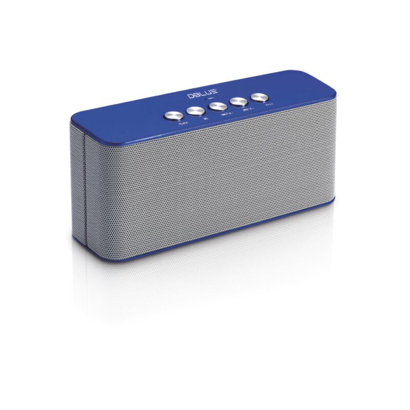 parlante dblue portatil con bt /usb/sd/fm radio/aux/ blue.