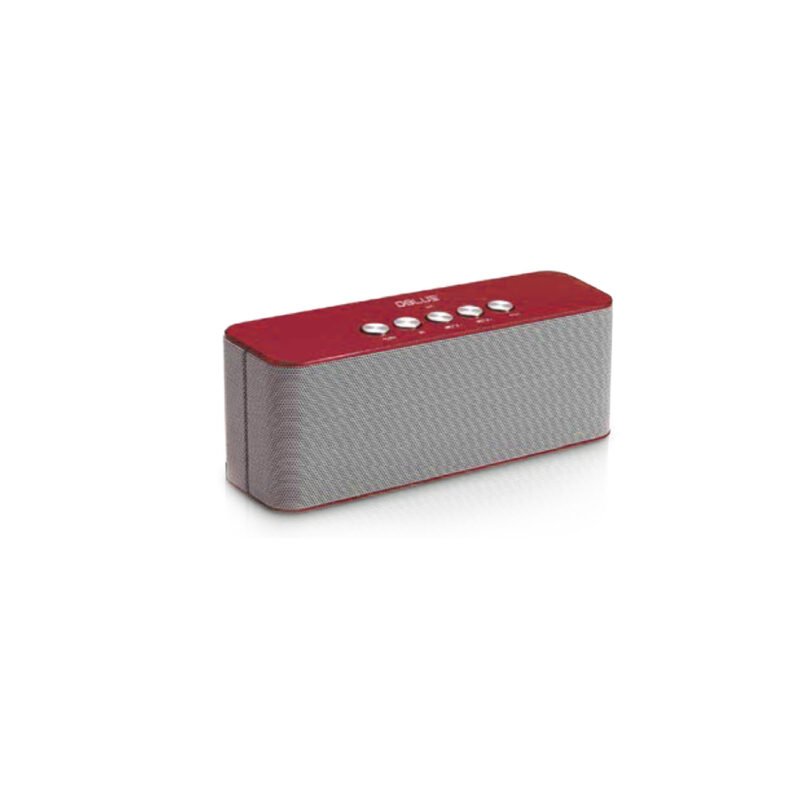 parlante dblue portatil con bt /usb/sd/fm radio/aux/ red