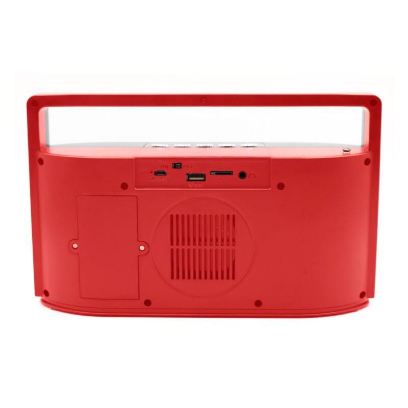 parlante con luz multicolor con entrada sd/usb/radio fm/bt/ black