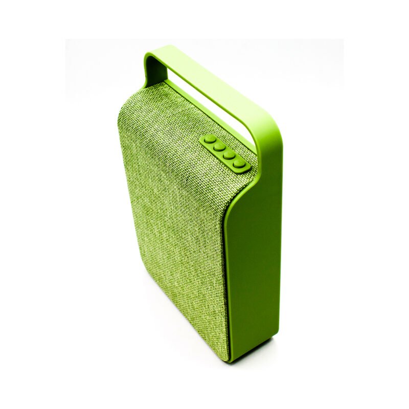 parlante dblue bt con usb, tf, aux 3.5mm, bateria recargable, 15w, 100hz 20khz. green — vista 3