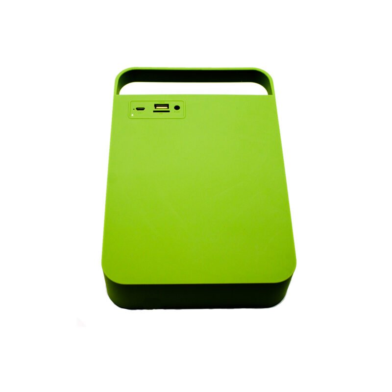 parlante dblue bt con usb, tf, aux 3.5mm, bateria recargable, 15w, 100hz 20khz. green — vista 2