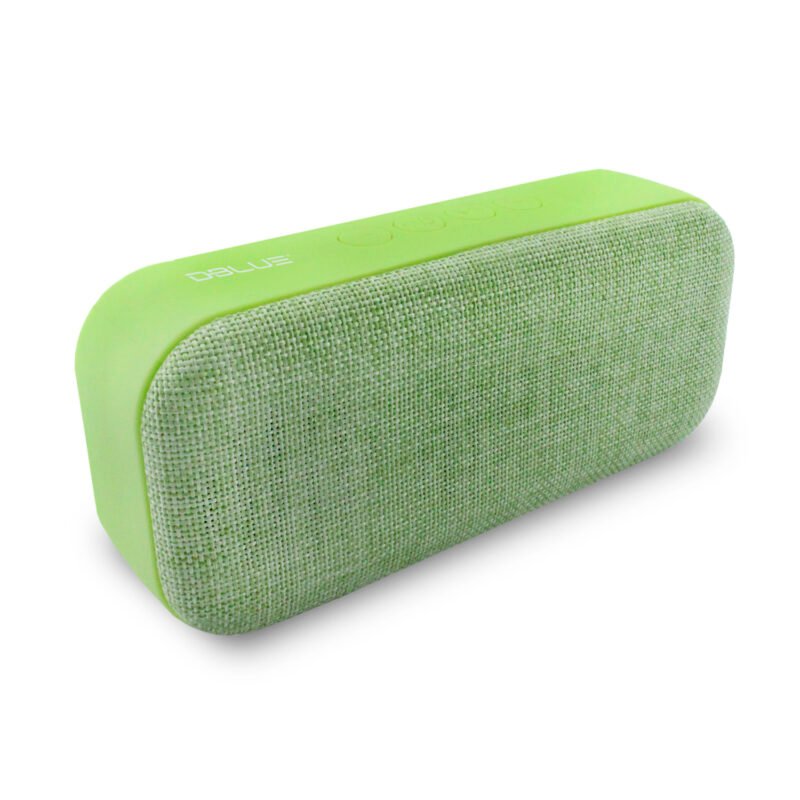 parlante dblue portatil con bt /usb/sd/fm radio/aux/ green