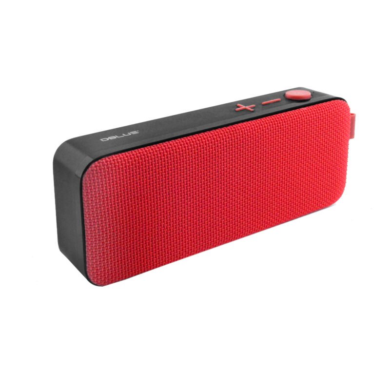 parlante dblue portatil con bt /usb/sd/fm radio/aux/ red