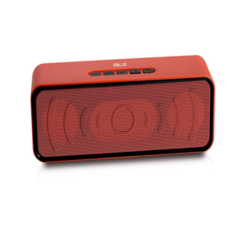 parlante dblue portatil bt con entrada sd/usb red — vista 2