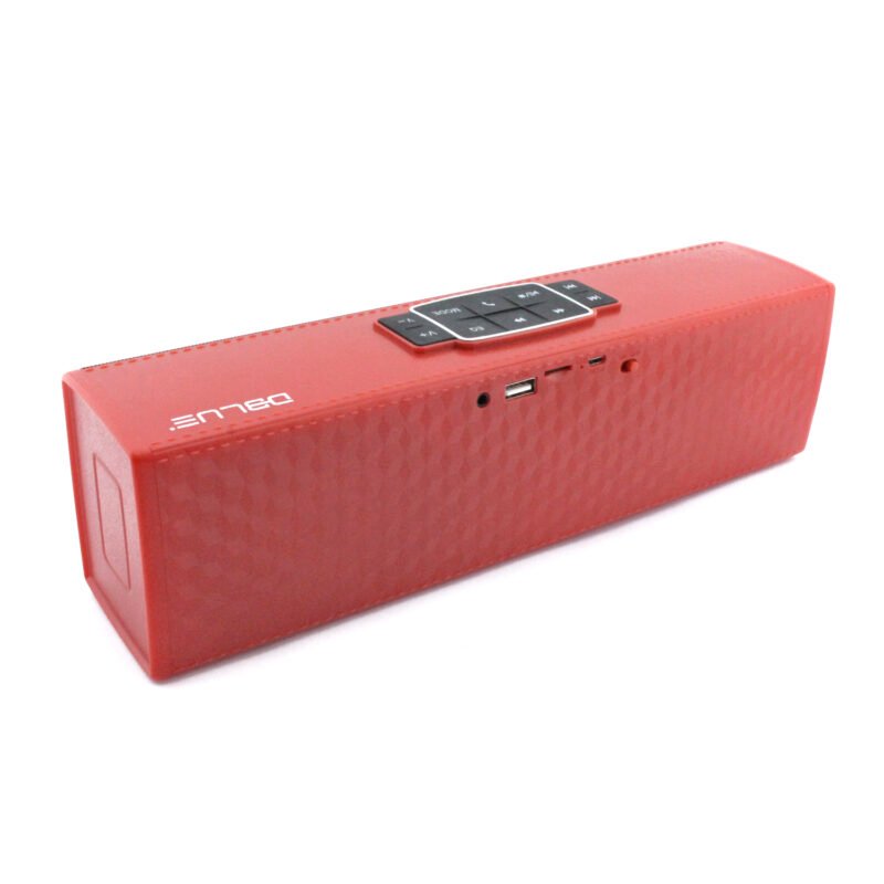 parlante dblue portatil bt con entrada sd/usb red
