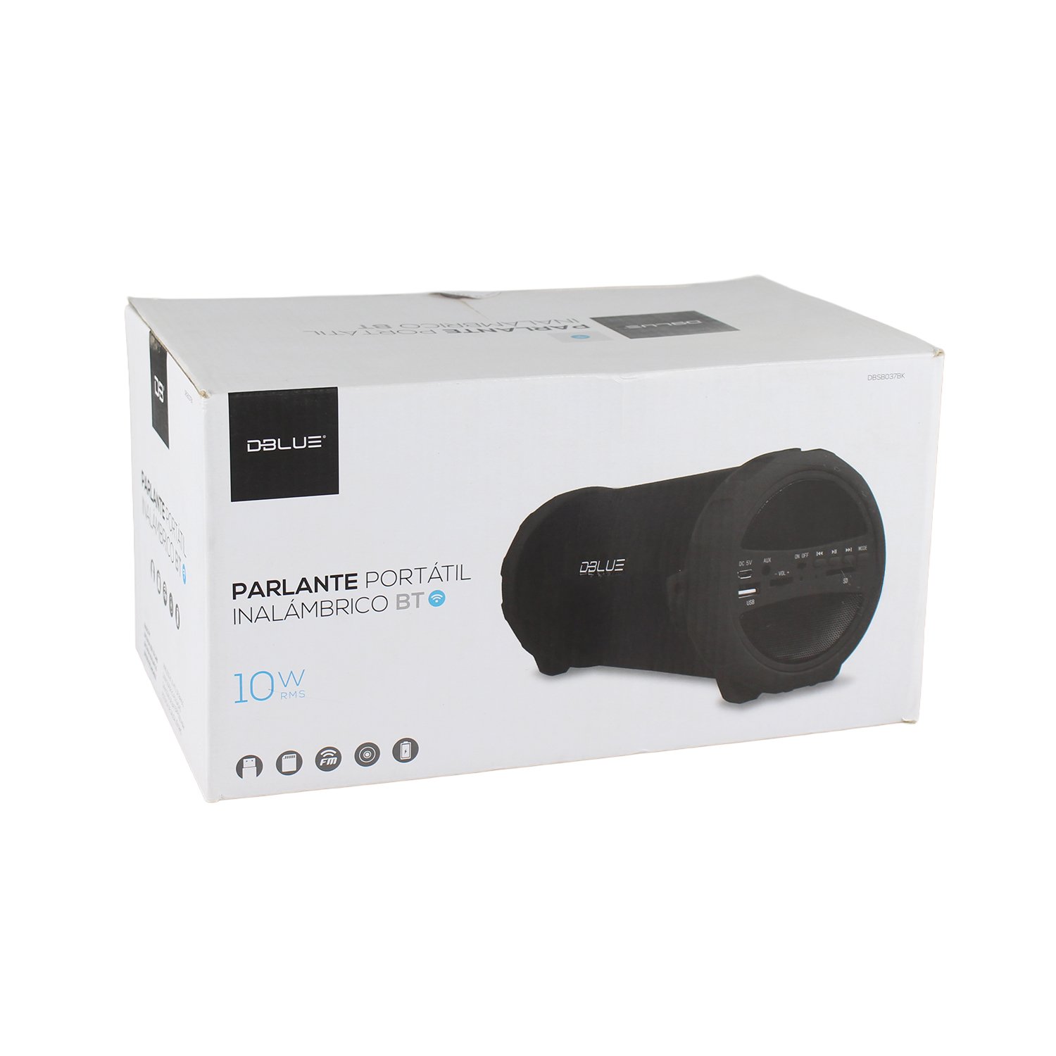 parlante dblue bazooka portatil con bt y entrada usb/sd/fm radio/aux black parlante dblue bazooka portatil con bt y entrada usb/sd/fm radio/aux black