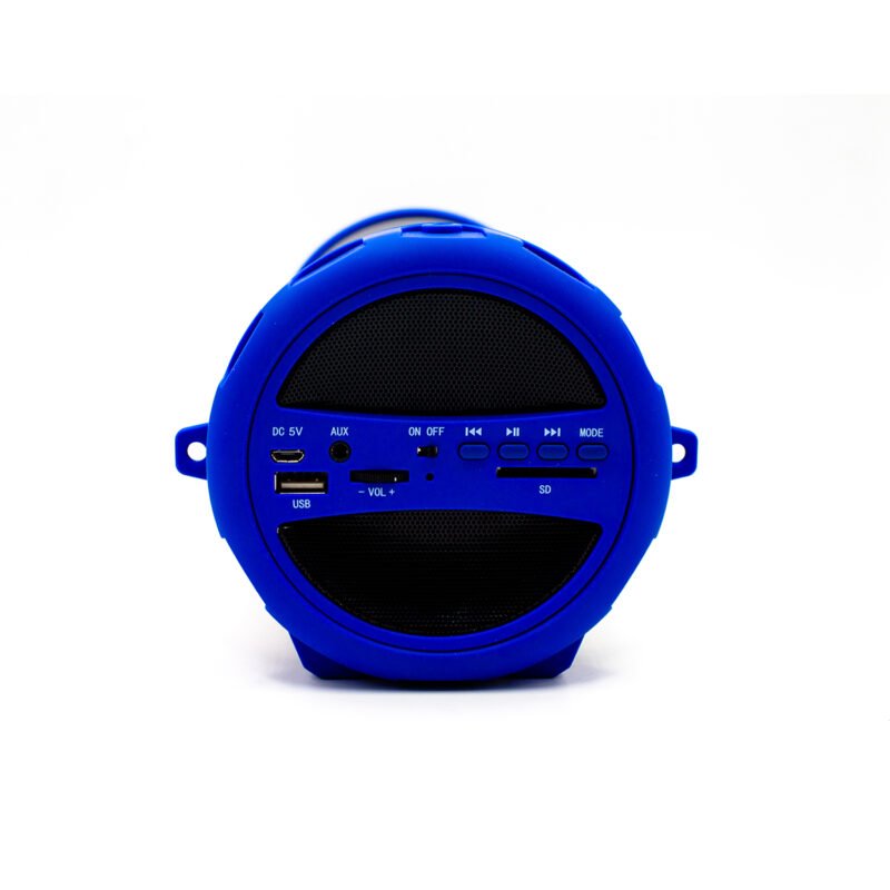 parlante dblue bazooka portatil con bt y entrada usb/sd/fm radio/aux blue — vista 3
