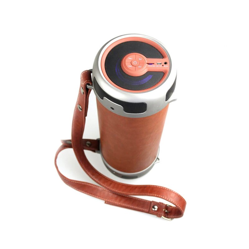 parlante dblue bazooka portatil con bt y entrada usb/sd/fm radio/aux brown