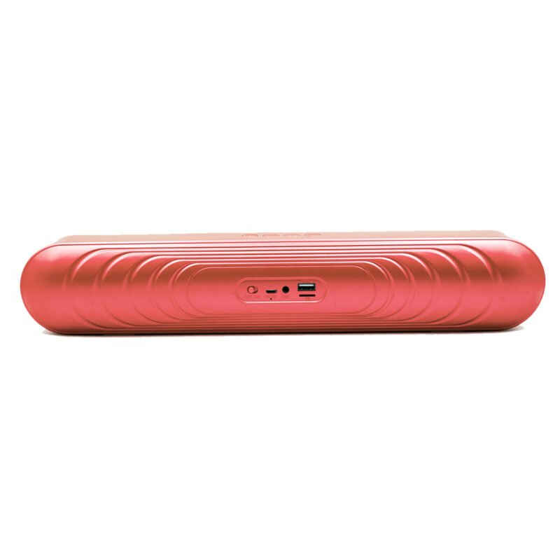 parlante portatil bt 10w rms, radio fm, usb, aux, manos libres, bateria larga duracion. red — vista 2