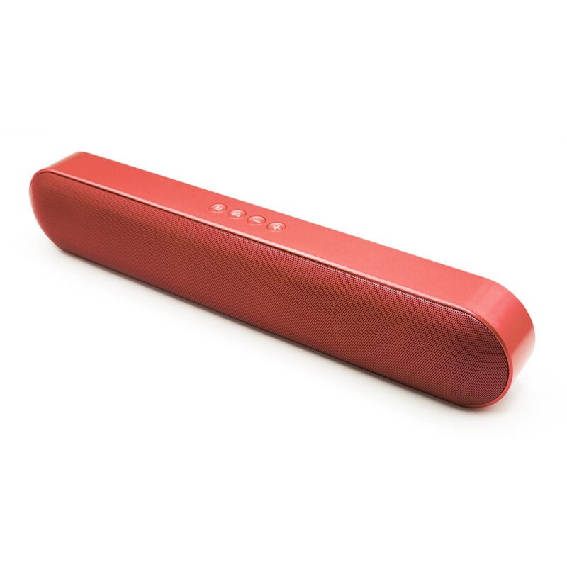 parlante portatil bt 10w rms, radio fm, usb, aux, manos libres, bateria larga duracion. red — vista 3