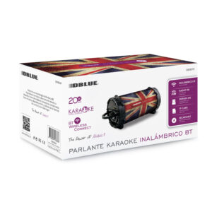 parlante bazooka portatil dblue con bluetooth y entrada microfono/usb/sd/fm radio/aux diseÑo