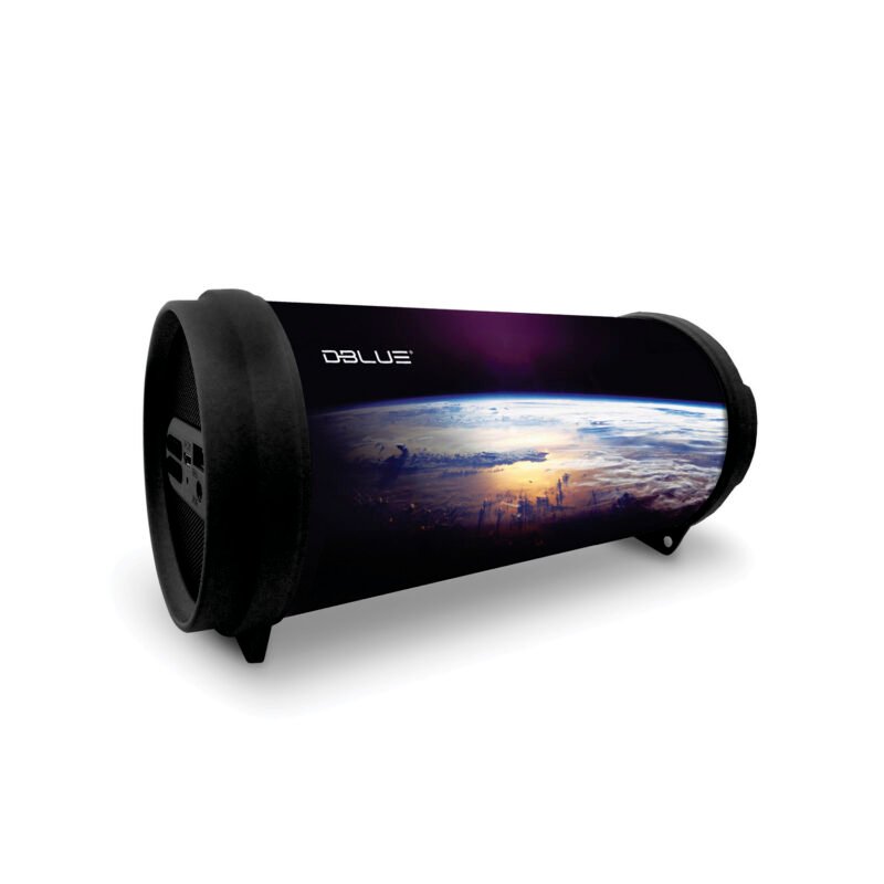 parlante dblue mini bazooka portatil con bt y entrada usb/sd/fm radio/aux black — vista 2