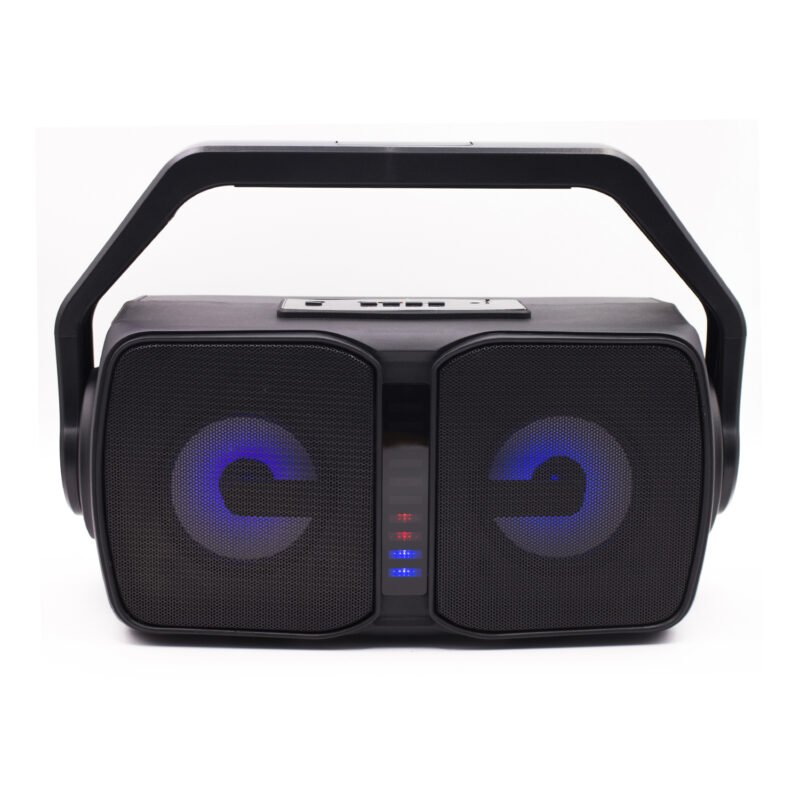 parlante dblue bt 20w rms, radio fm, pantalla led, entrada usb/tf, bateria recargable. — vista 5