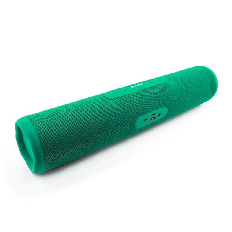 parlante portatil bt 10w rms, sonido alta fidelidad, bateria larga duracion, manos libres. green