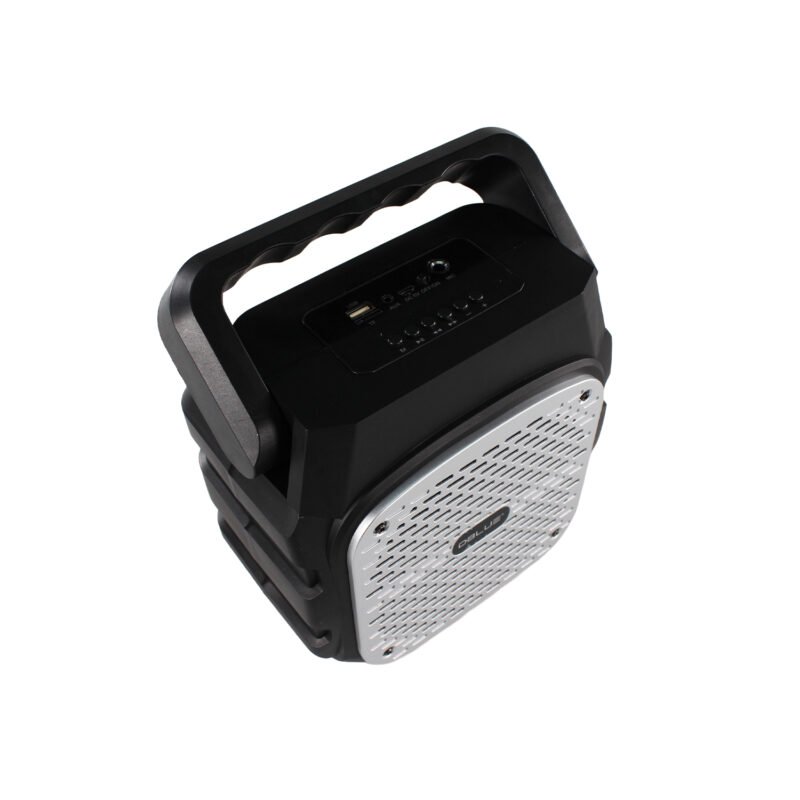 parlante dblue portatil con bt y entrada usb/sd/fm radio/aux luz led — vista 2