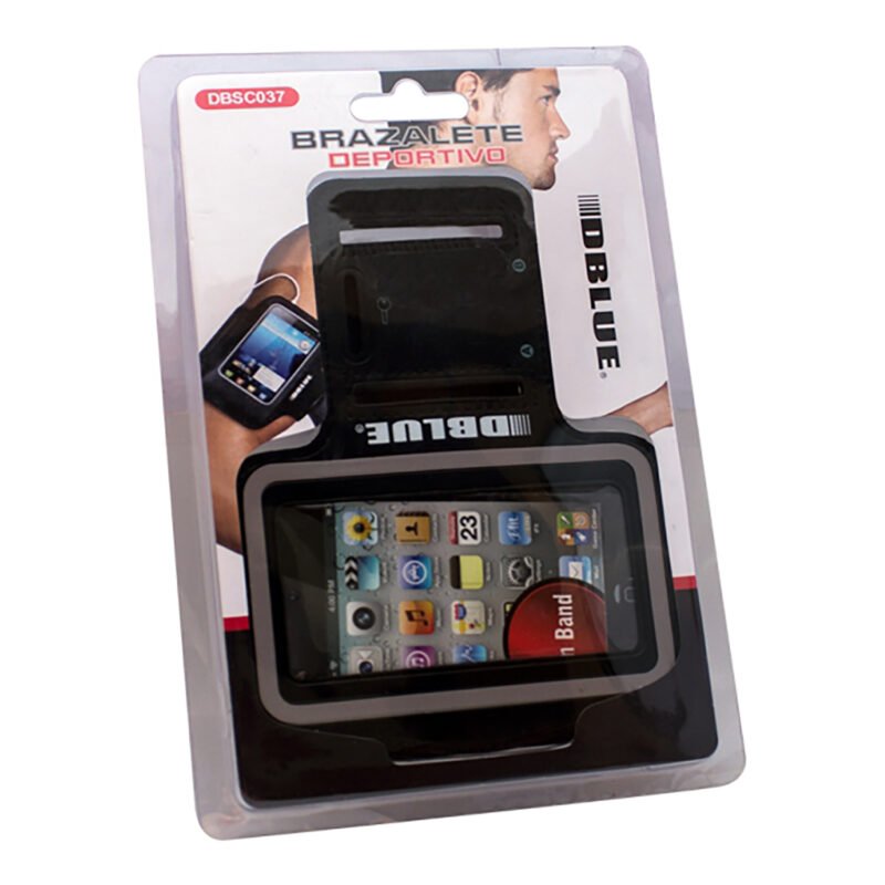 funda dblue impermeable para celular, ideal para deporte, ajustable, touch y con bolsillo para llaves.