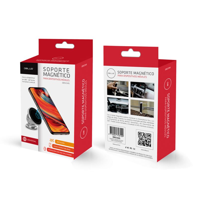 soporte dblue magnetico para smartphone, 360° ajustable, ideal para moviles. — vista 5