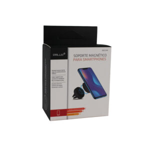 soporte dblue para automovil magnetico para smartphone, vertical y horizontal, color negro.