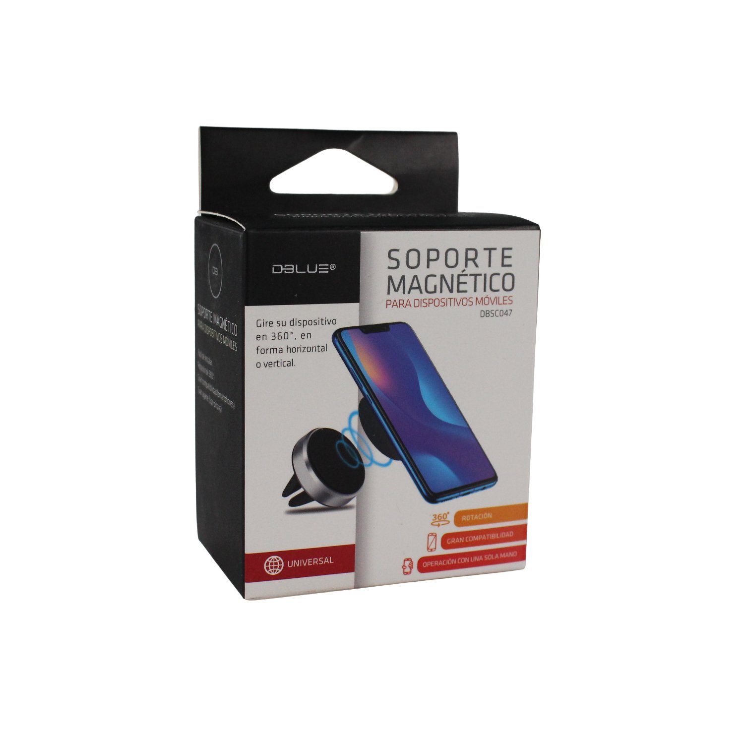 soporte dblue para automovil magnetico para smartphone, vertical y horizontal, metalico soporte dblue para automovil magnetico para smartphone, vertical y horizontal, metalico