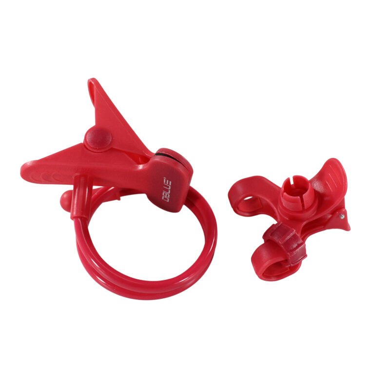 soporte dblue flexible para smartphone con rotacion 360°, incluye clip para diferentes superficies. red