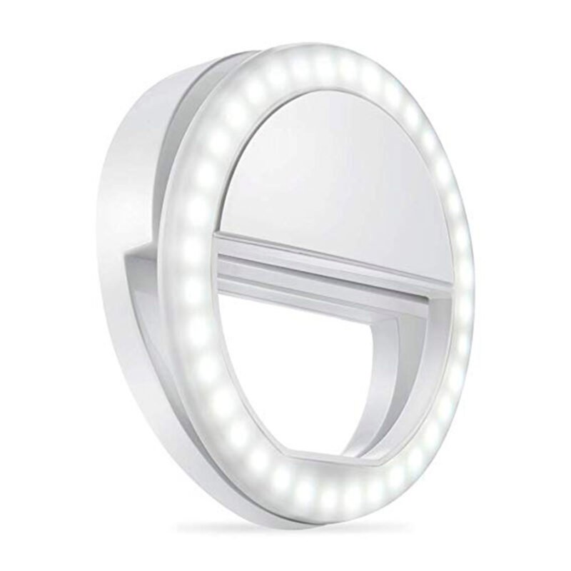 aro de luz dblue, 3 niveles de intensidad, compatible smartphones, funciona con pilas aaa.