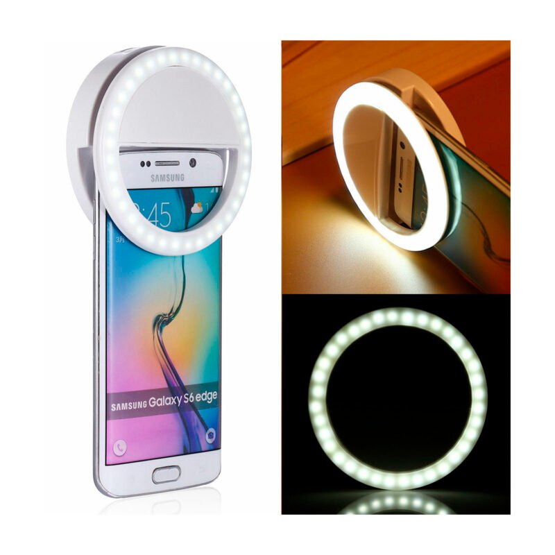 aro de luz dblue, 3 niveles de intensidad, compatible smartphones, funciona con pilas aaa. — vista 6