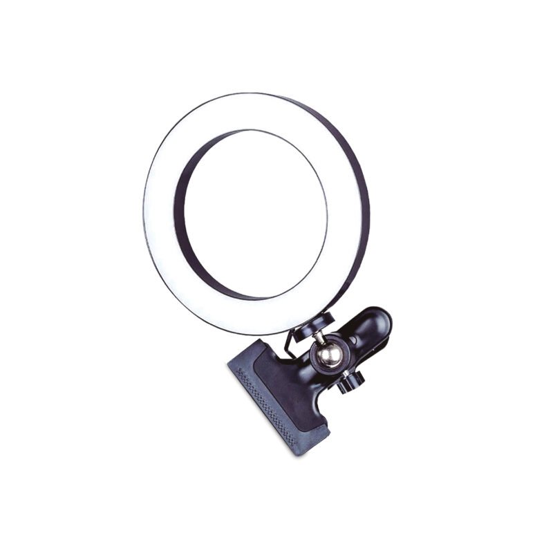 aro de luz dblue portatil con led de 3 niveles, usb, regulable y giro 360°.