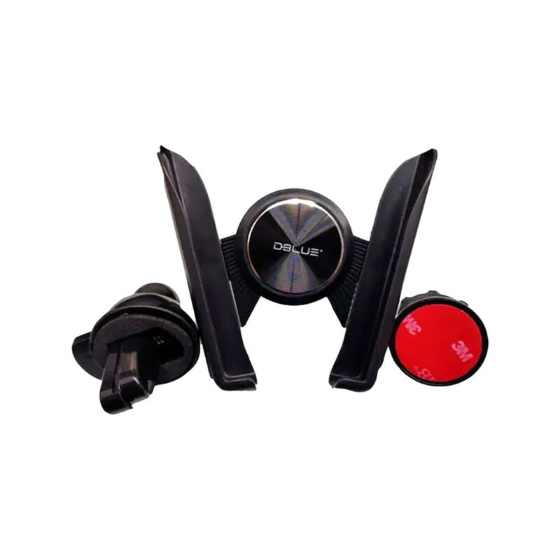 soporte compacto para telefono, rejilla de auto, material abs, compatible celulares de 5.2" a 6.7". — vista 3