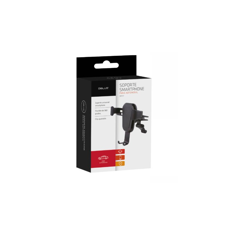 soporte dblue universal para automovil, flexible 360°, almohadilla de silicona, clip ajustable, para dispositivos de 55 88mm. — vista 4