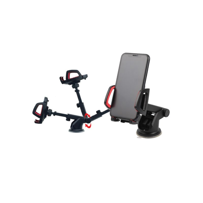 soporte dblue universal, flexible 360°, ventosa adherente, almohadilla antideslizante, material abs. — vista 3
