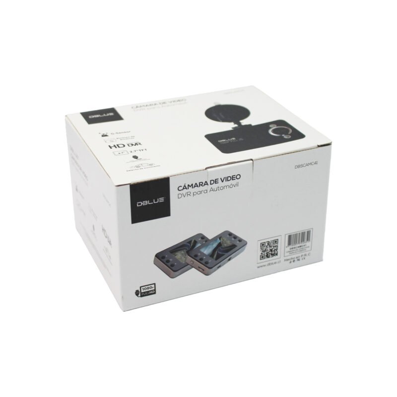 camara de auto dblue dvr para automovil 1080p full hd, sensor g, 2.7” tft, detector de movimiento, alta definicion. — vista 3