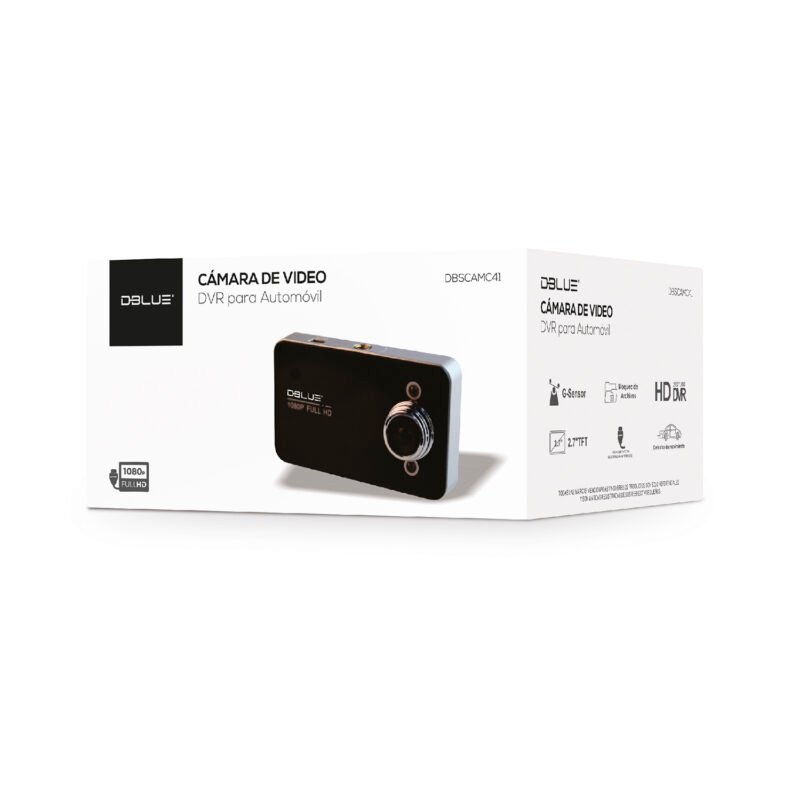 camara de auto dblue dvr para automovil 1080p full hd, sensor g, 2.7” tft, detector de movimiento, alta definicion. — vista 8