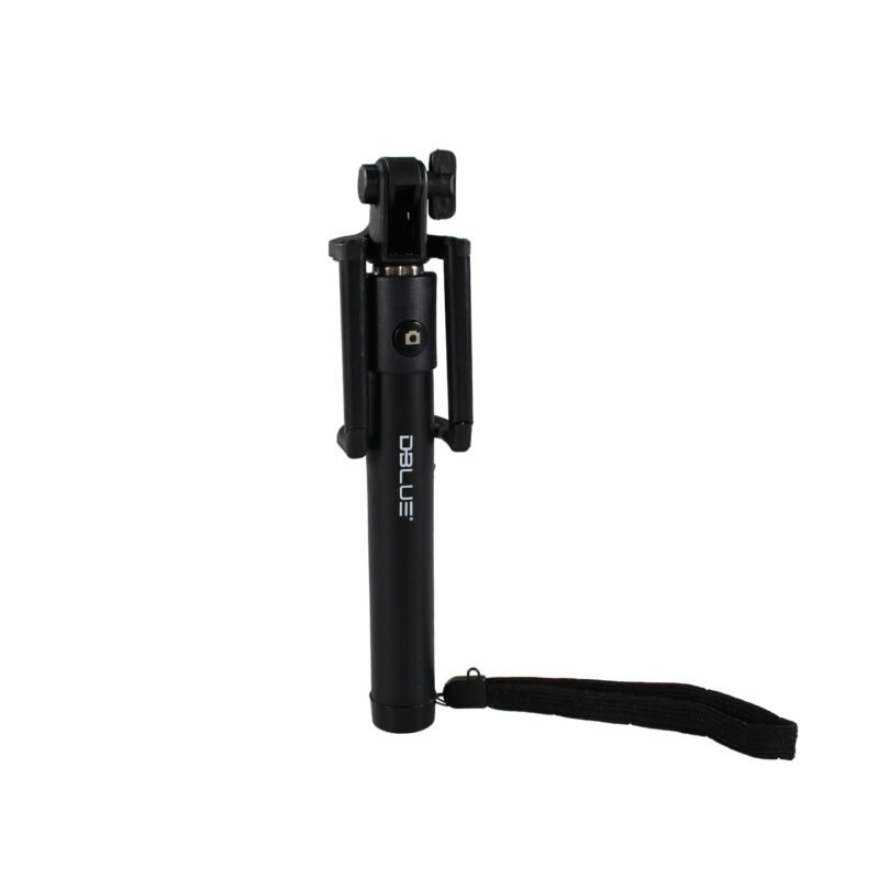baston selfie dblue para autorretratos 78 cm, telescopico, conector para smartphones y camaras, cable incluido. black — vista 2
