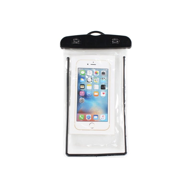 funda impermeable sumergible para celular. black
