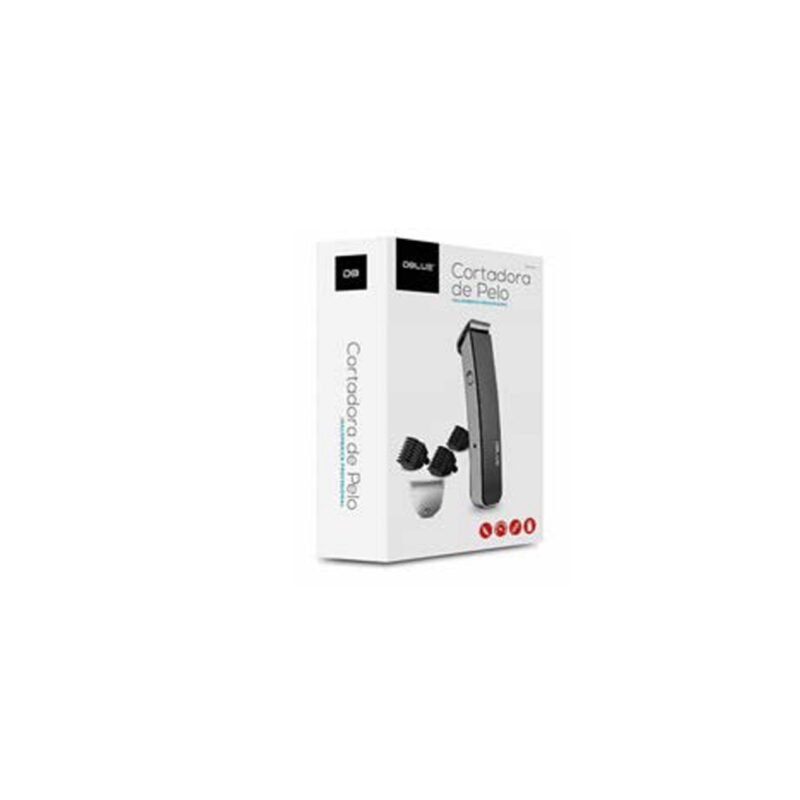 cortadora de cabello dblue profesional, inalambrica, cuchillas de acero, ajustable, 3 longitudes de corte. white — vista 3