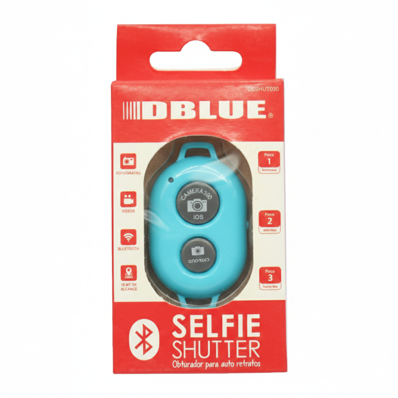 disparador bluetooth para celular y camaras fotograficas. blue — vista 2