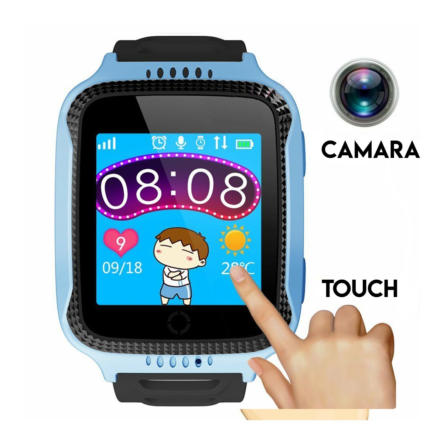 reloj smartwatch gps + sos, blue reloj smartwatch gps + sos, blue