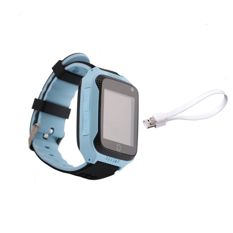 reloj smartwatch gps + sos, blue