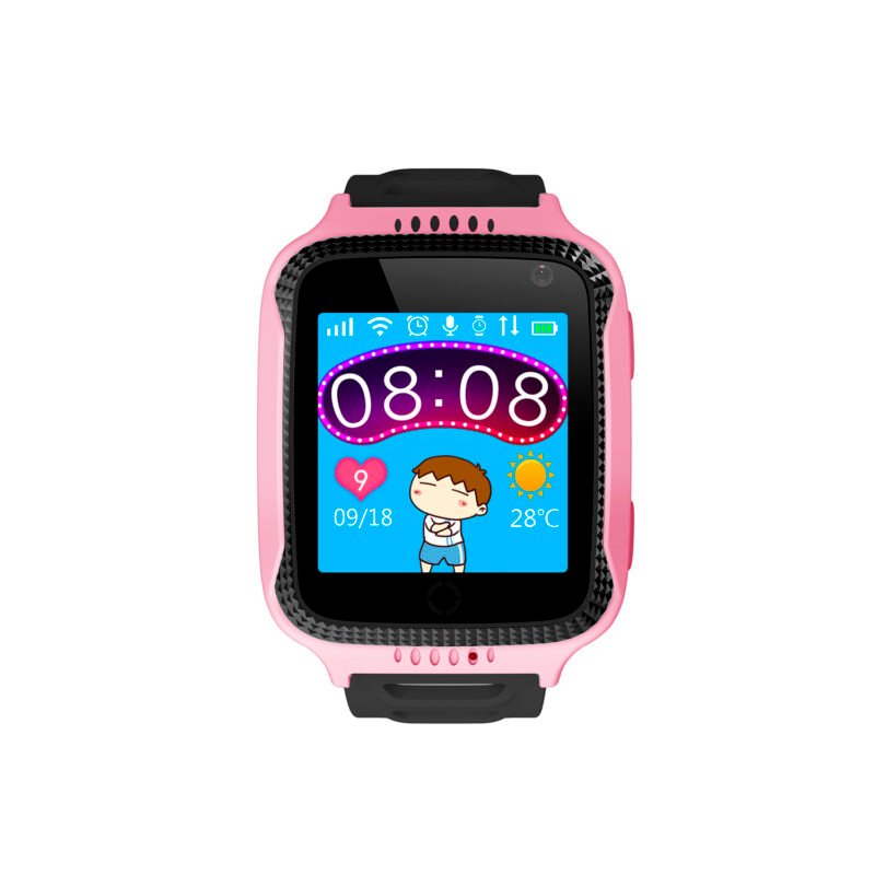 reloj smartwatch gps + sos, pink — vista 5