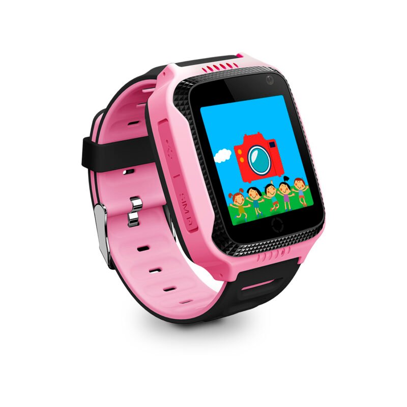 reloj smartwatch gps + sos, pink — vista 6