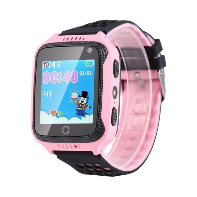 reloj smartwatch gps + sos, pink — vista 3