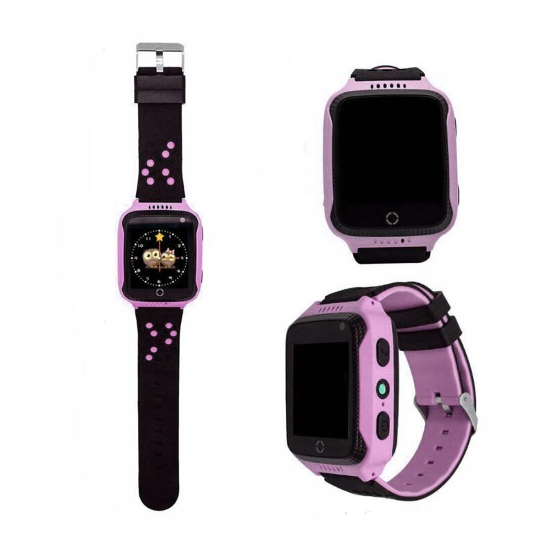 reloj smartwatch gps + sos, pink — vista 2