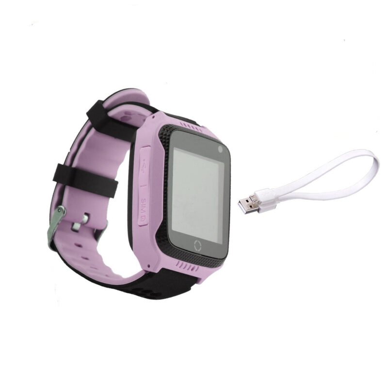 reloj smartwatch gps + sos, pink