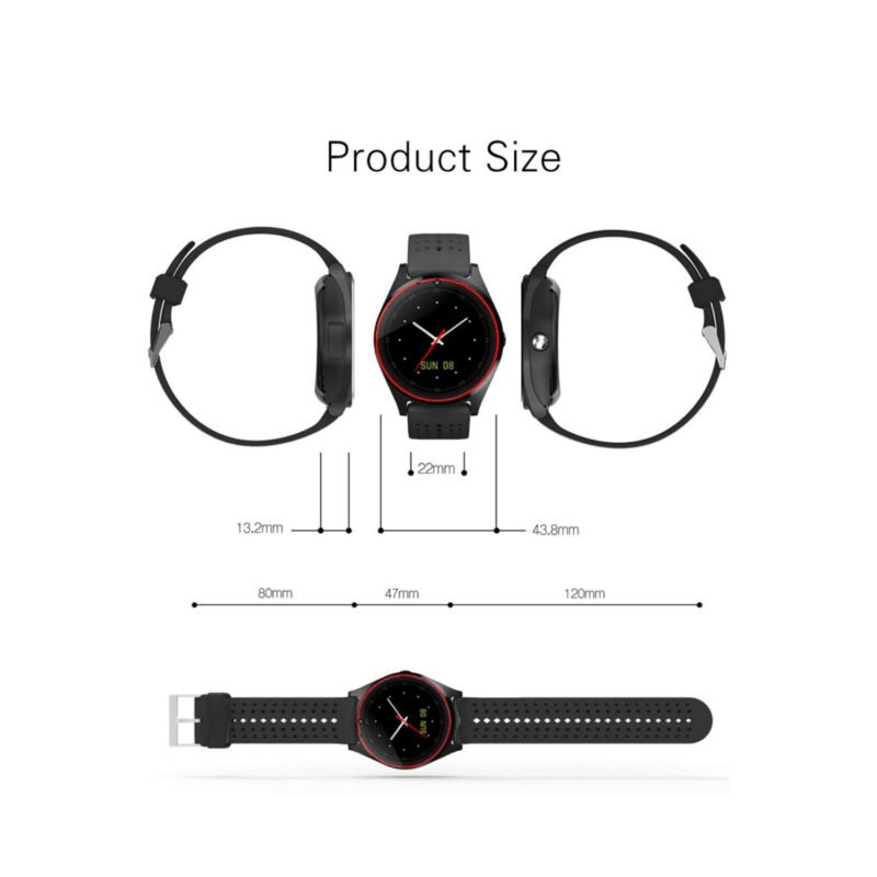 reloj smartwatch touch camara 1.3 mp blue — vista 3