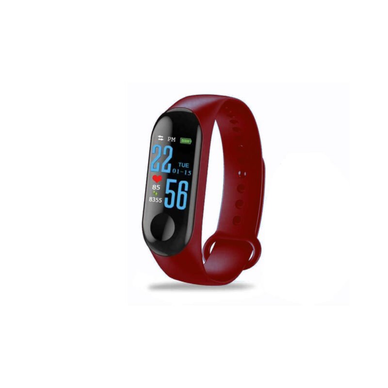 smart bracelet inteligente red — vista 3